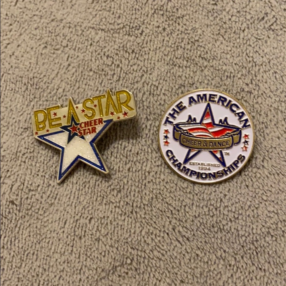 cheer backpack pins